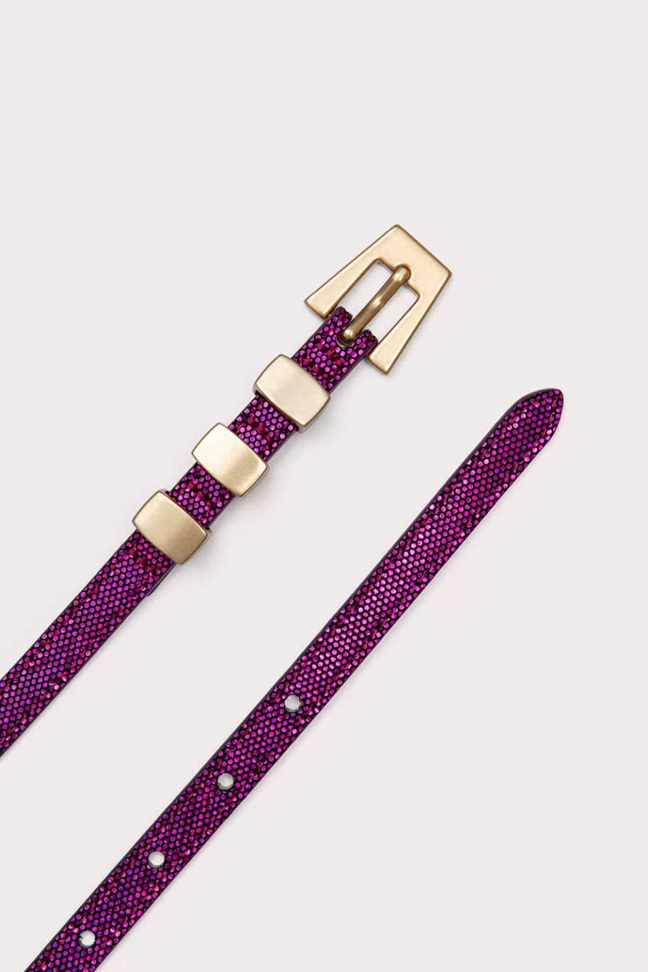 Cheap Vic Fuchsia Disco Dot Leather Women Belts