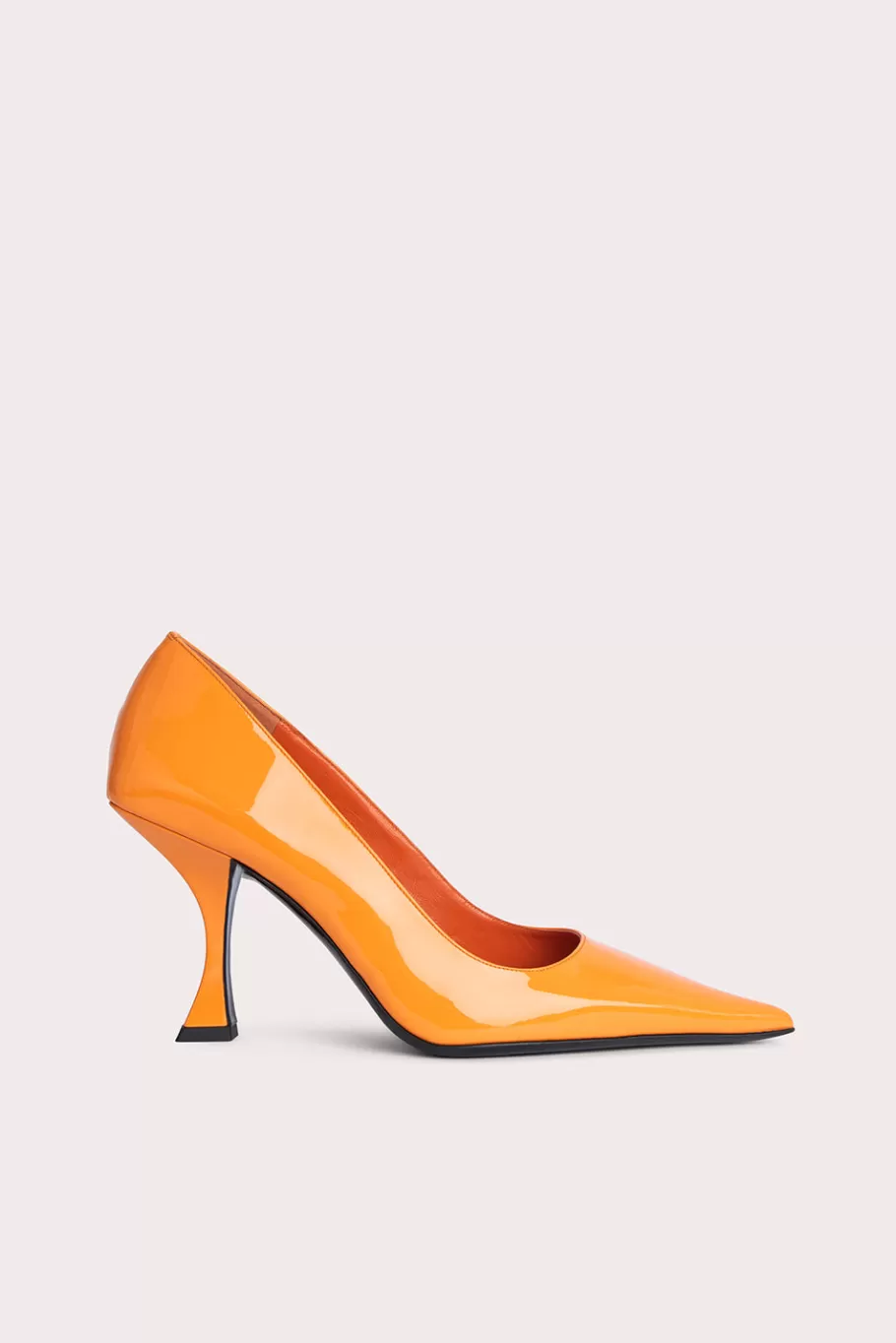 Clearance Viva Orange Patent Leather Women Shoes