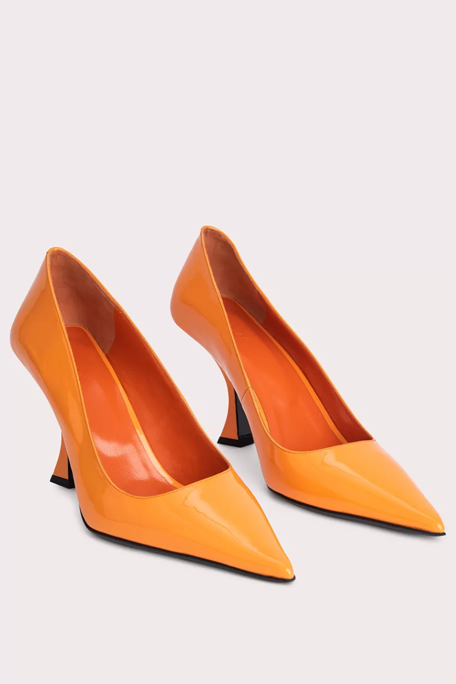 Clearance Viva Orange Patent Leather Women Shoes