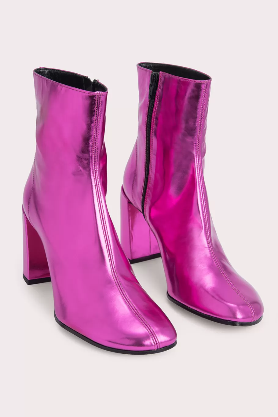 Best Sale Vlada Fuchsia Iridescent Lac Women Ankle Boots