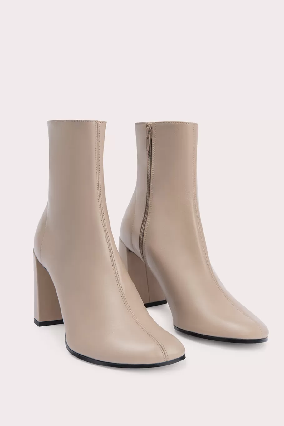 Store Vlada Taupe Nappa Leather Women Ankle Boots