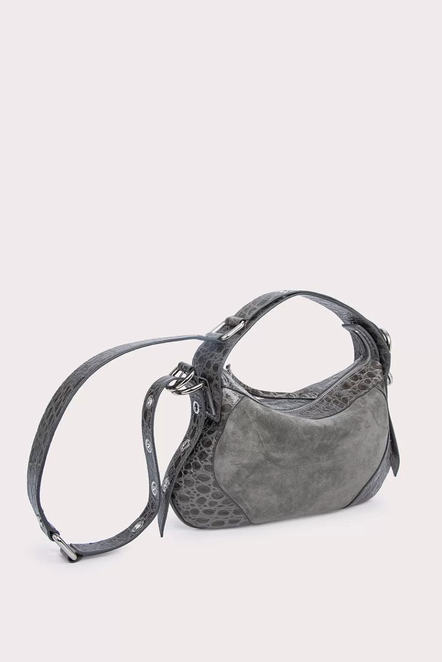 Store Yana Cement Croco And Suede Leather Women Bags