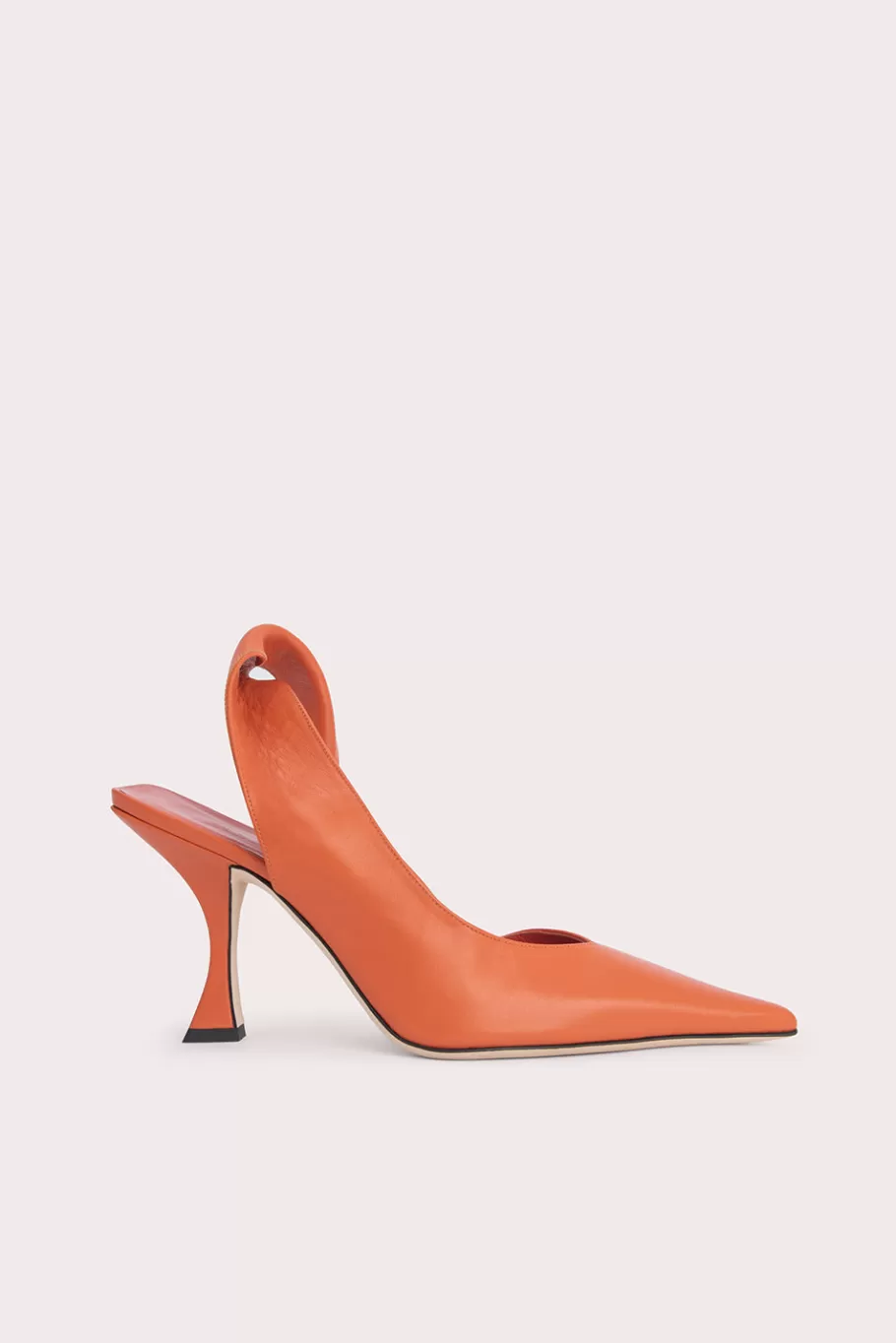 Shop Yasha Burnt Orange Nappa Leather Women High Heels