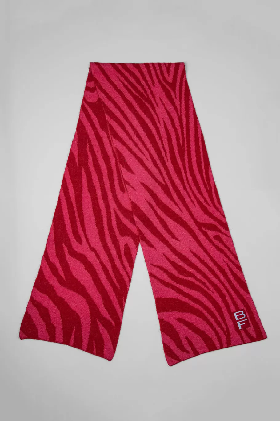 Online Zebra Scarf Red Hot Pink Alpaca Women Scarves And Hats