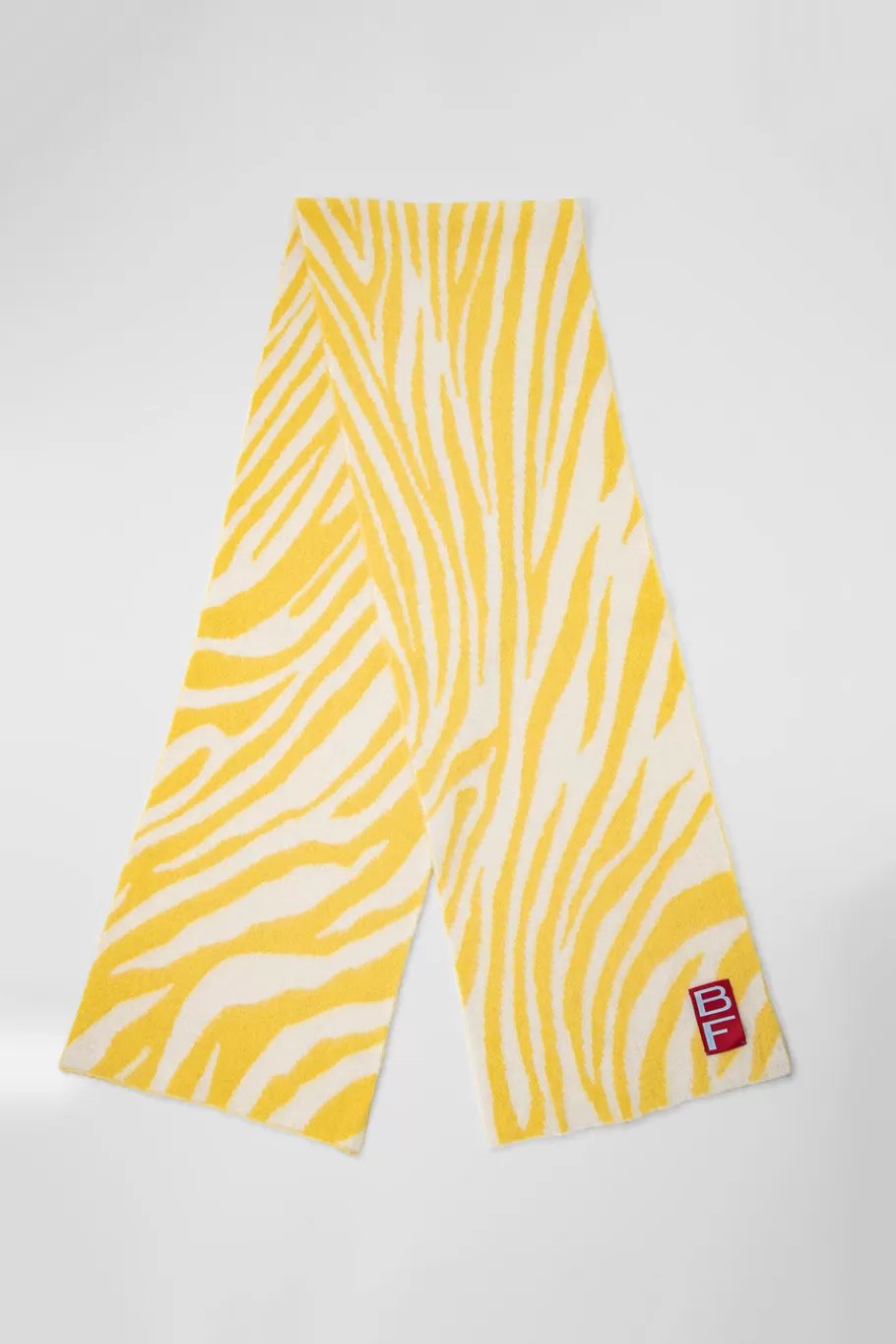 Hot Zebra Scarf Sunlight Yellow Alpaca Women Scarves And Hats